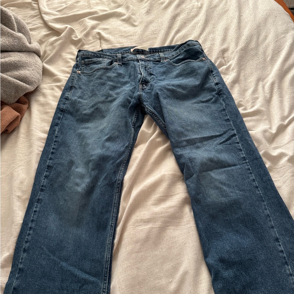 Signature by Levi Strauss Dark Blue Straight Jeans